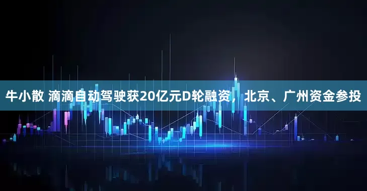 牛小散 滴滴自动驾驶获20亿元D轮融资，北京、广州资金参投